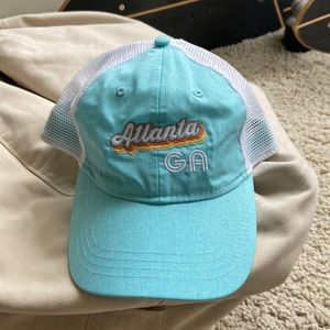 Atlanta Georgia New baseball cap retro vintage style, baby blue! One size hat.
